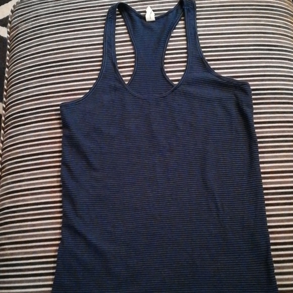 Blue/black stripe tank - Picture 2 of 2